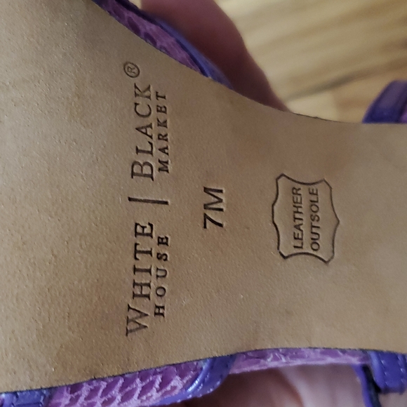 Purple White House Black Market heels - Picture 3 of 5